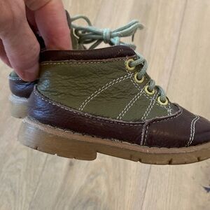 Brown and Green Baby Size 5 Hiker Shoes